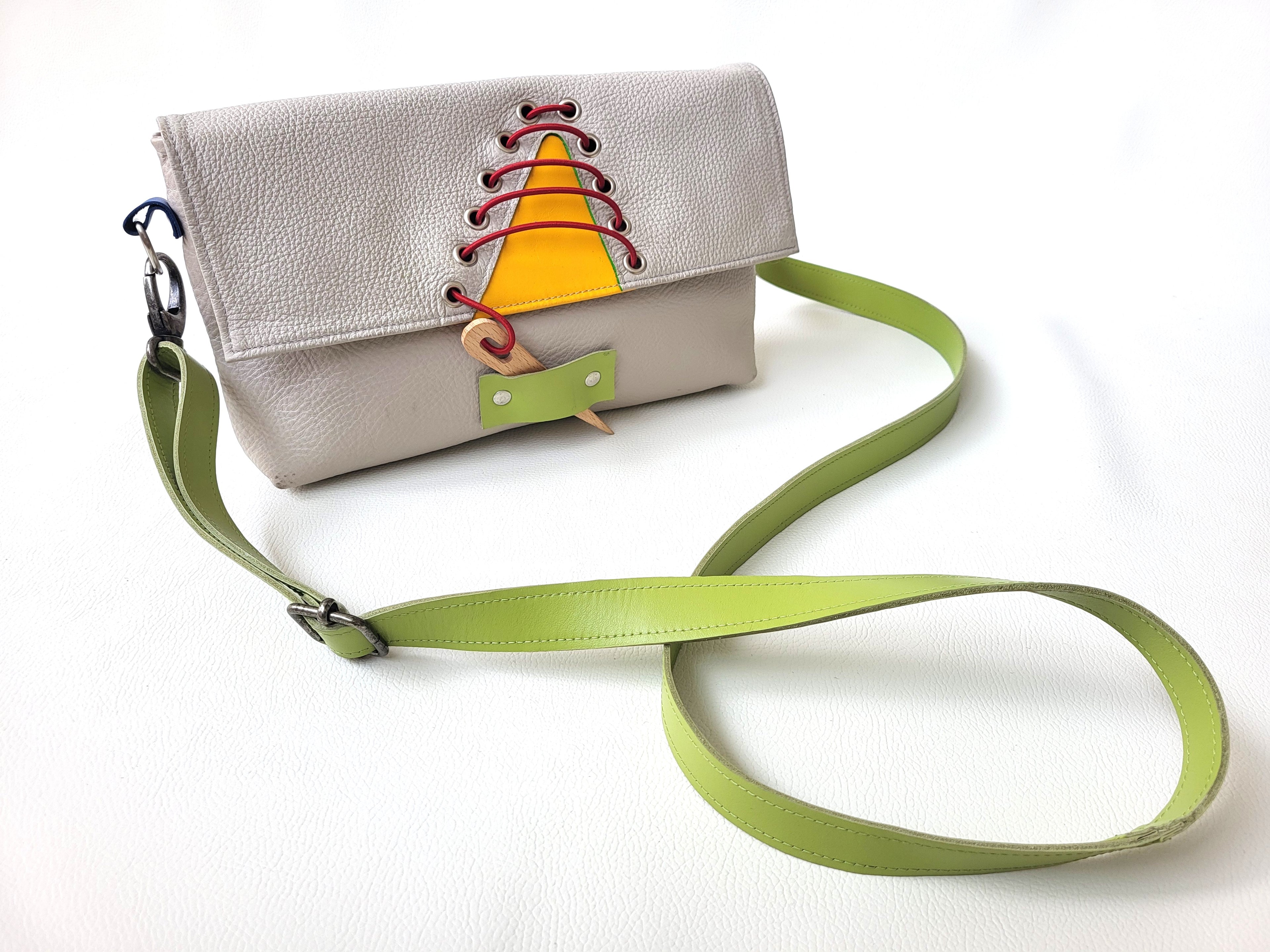 Small leather crossbody bag