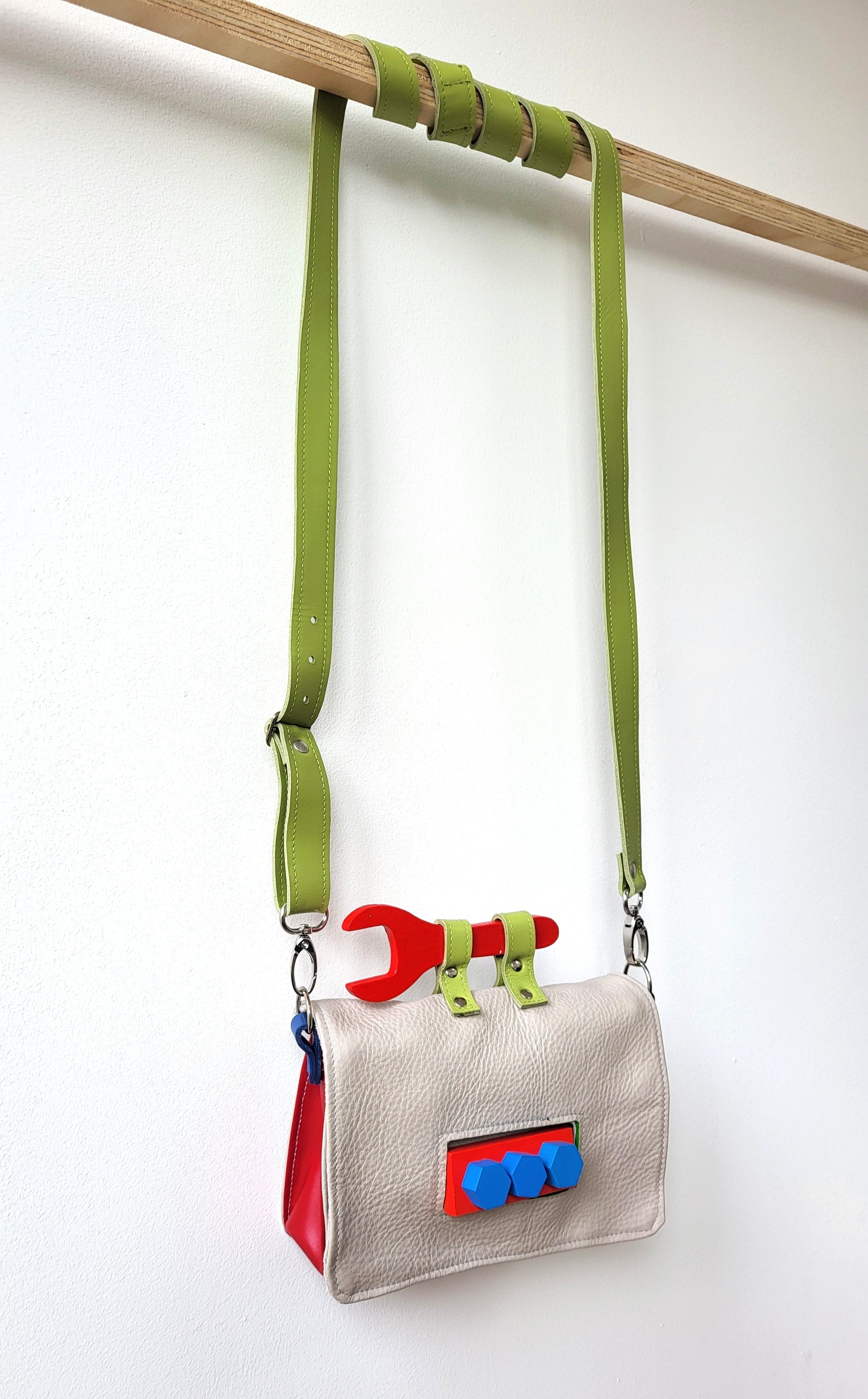 Small leather crossbody bag