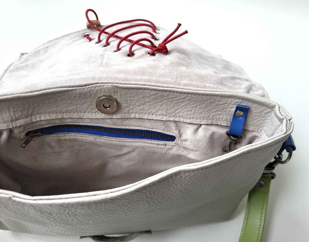 Small leather crossbody bag