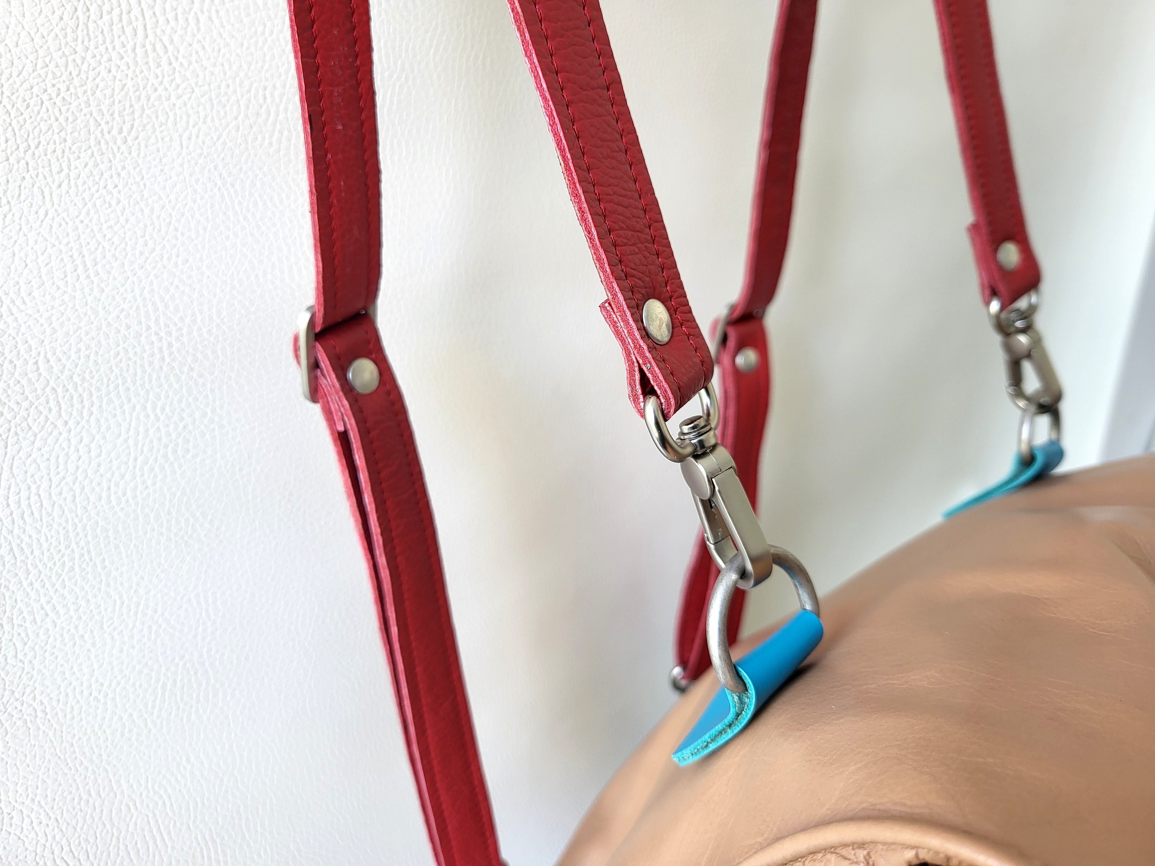 Backpack leather bag