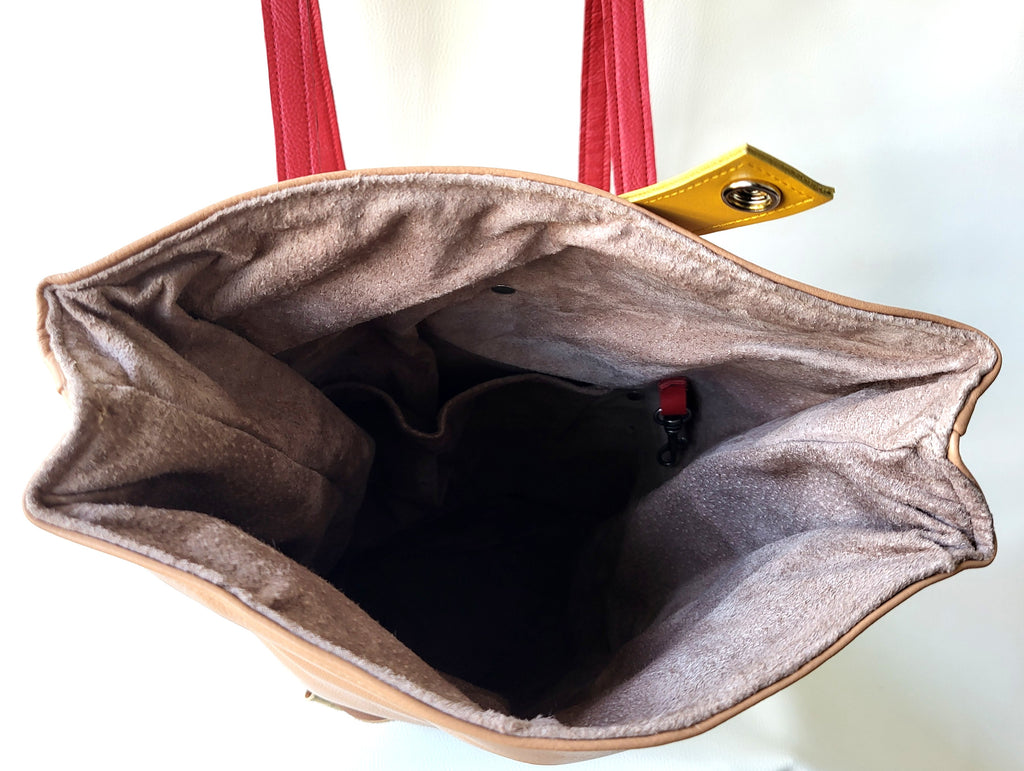 Backpack leather bag