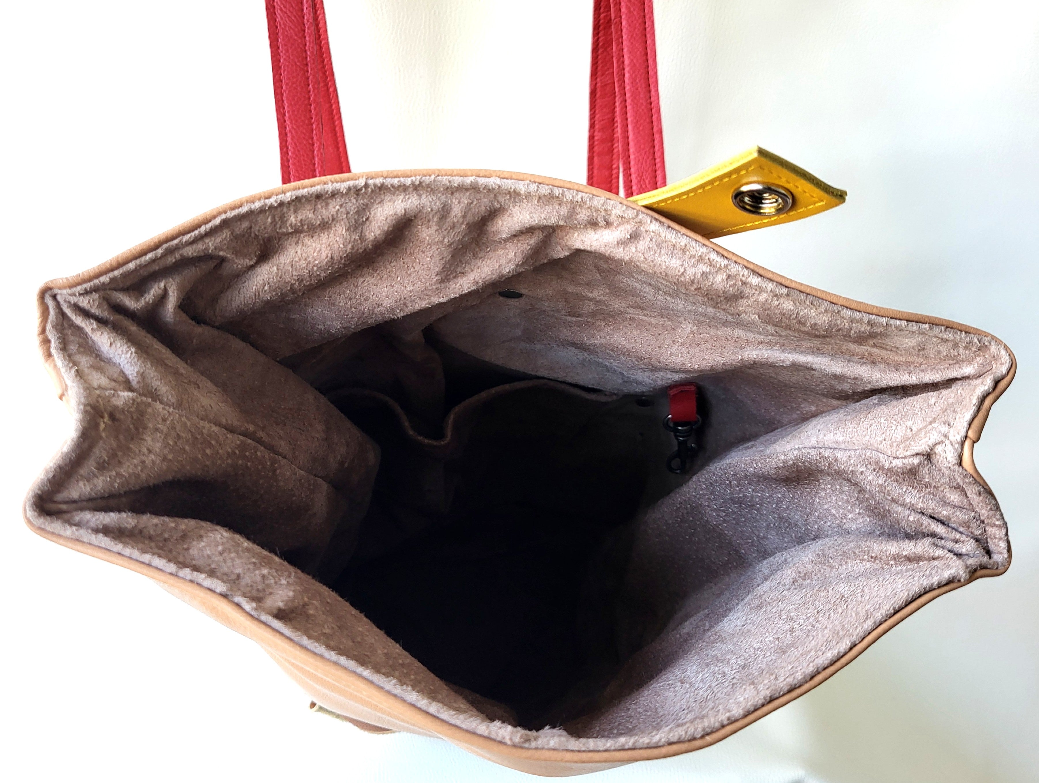 Backpack leather bag