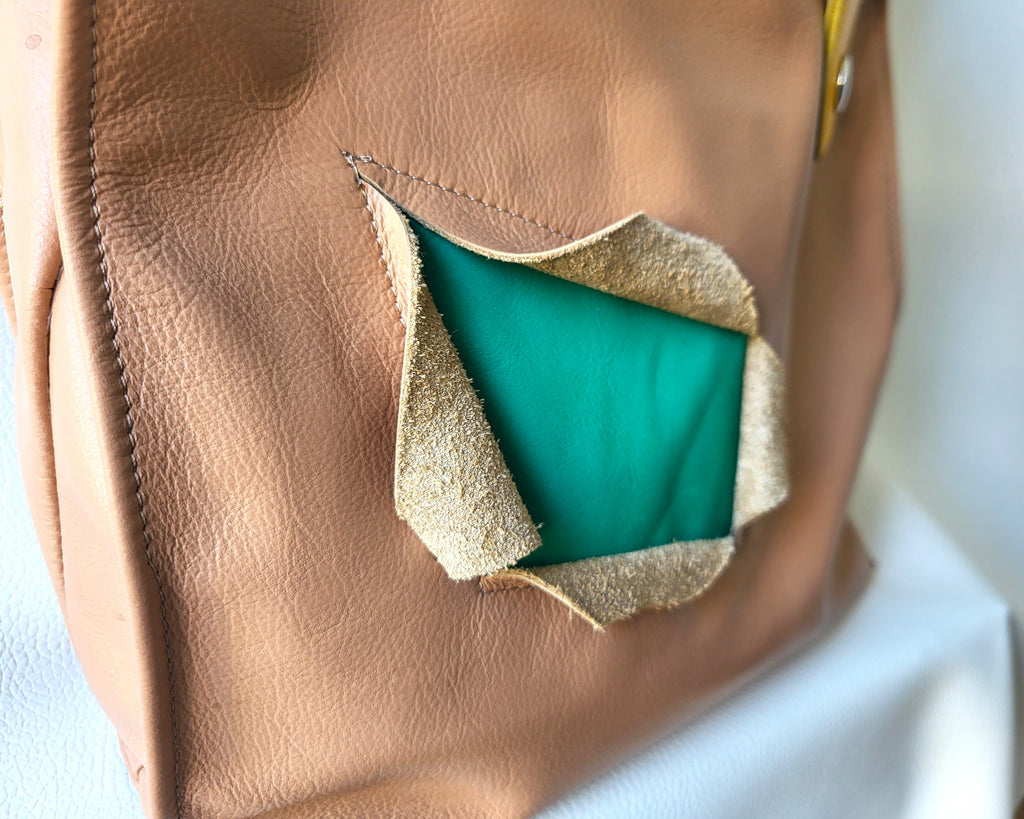 Backpack leather bag