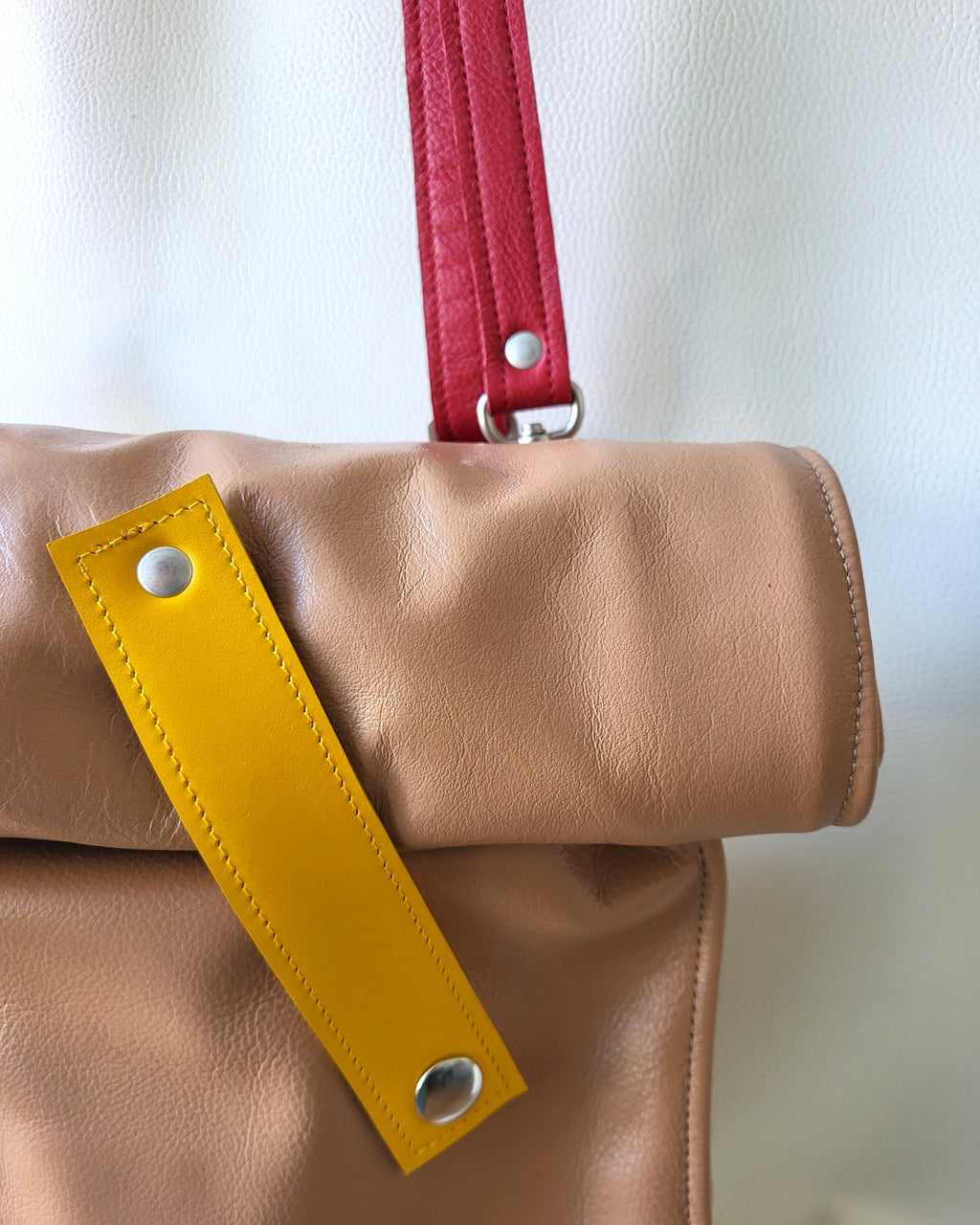 Backpack leather bag