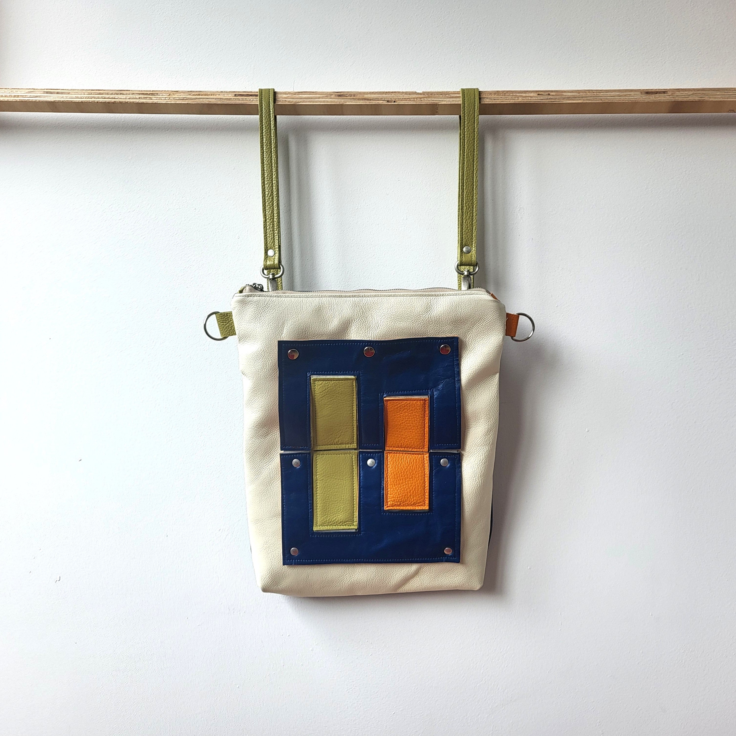 Backpack leather bag 3 in 1
