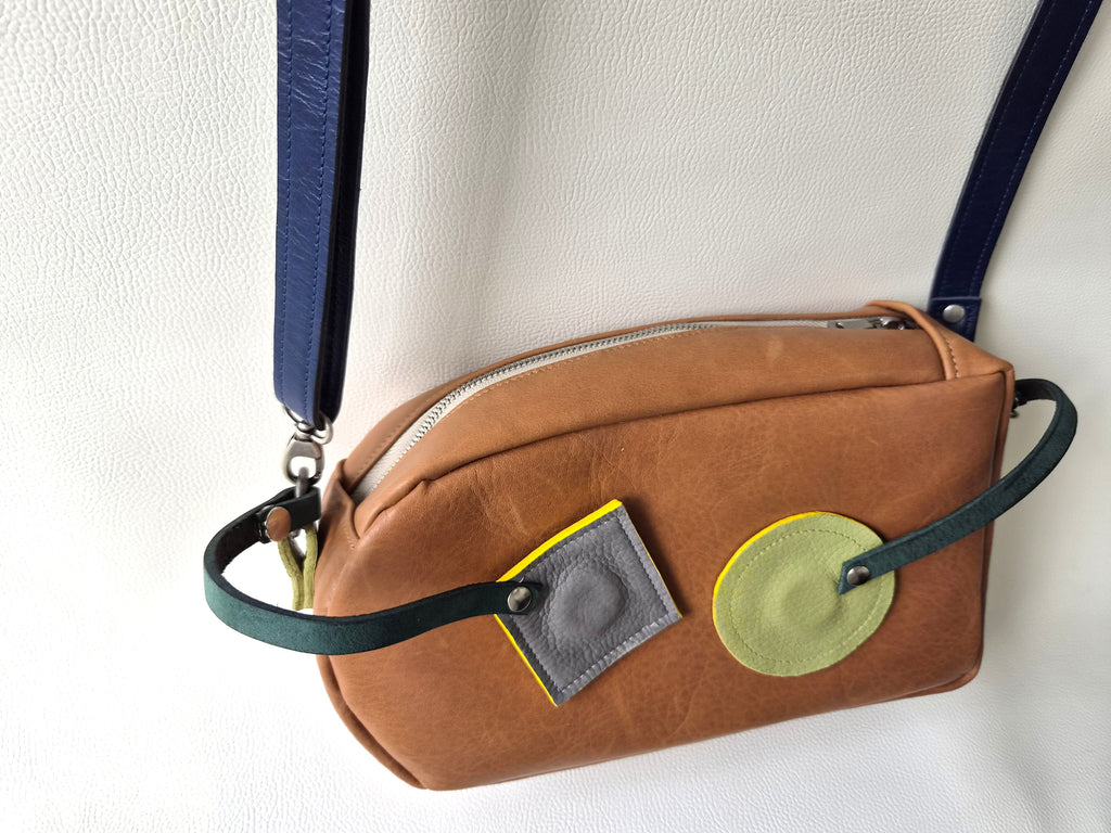 Small leather crossbody bag