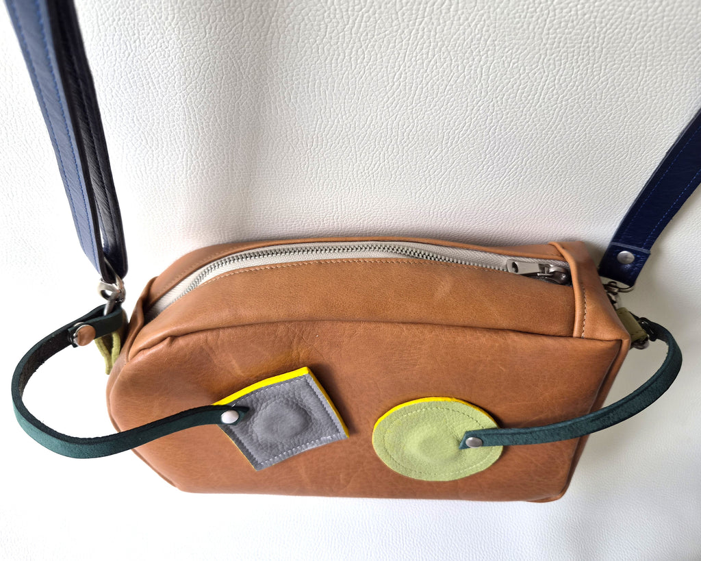 Small leather crossbody bag