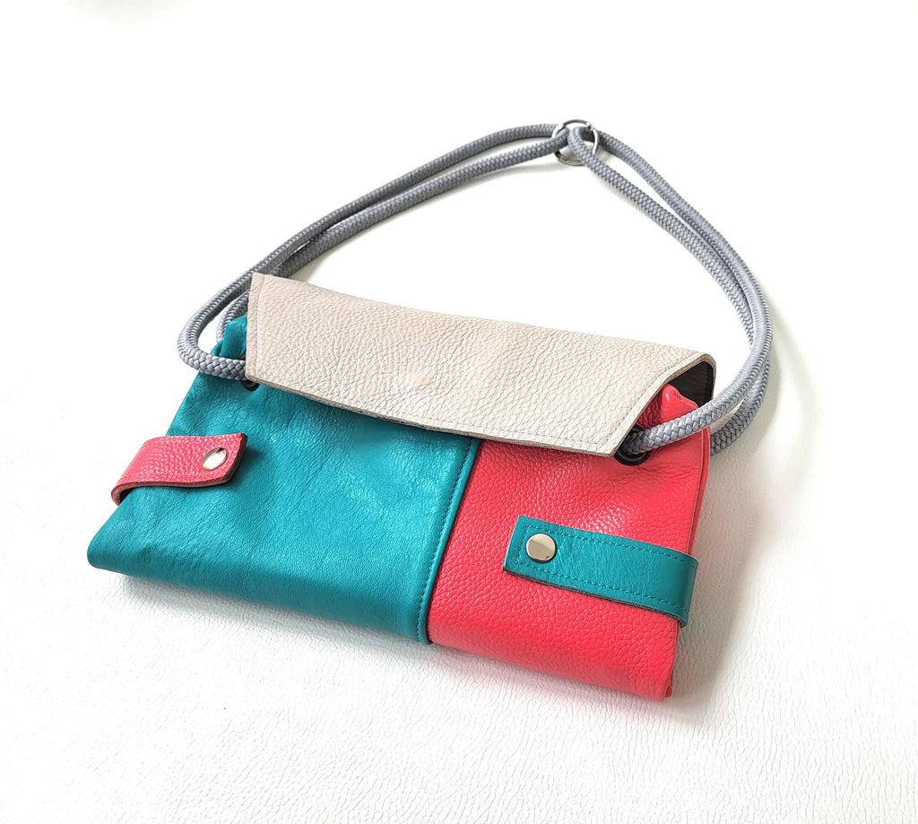 Backpack leather bag 2 in 1