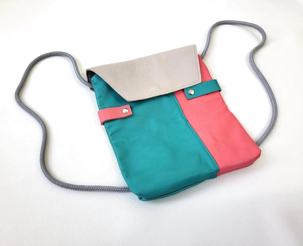 Backpack leather bag 2 in 1