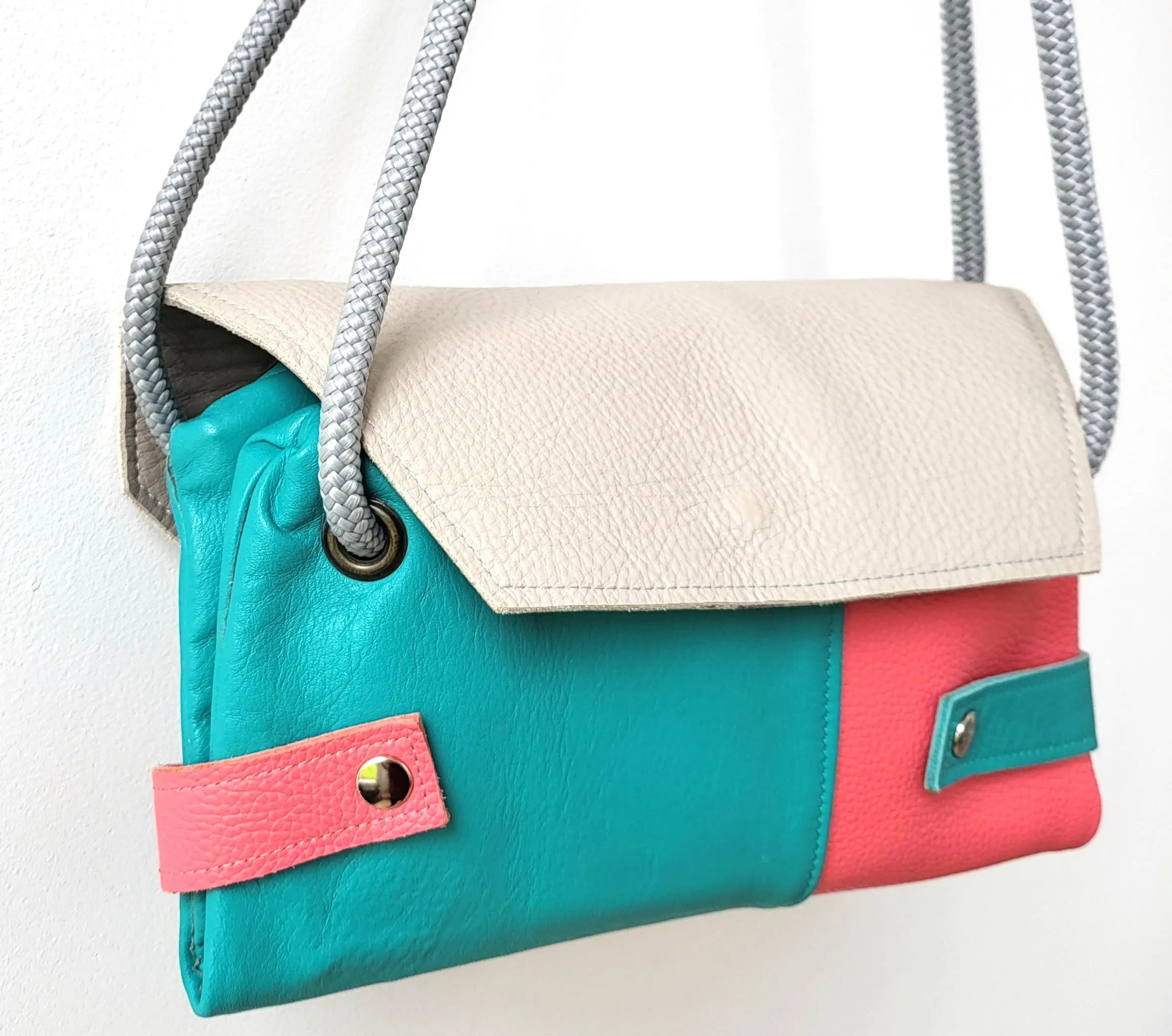 Backpack leather bag 2 in 1