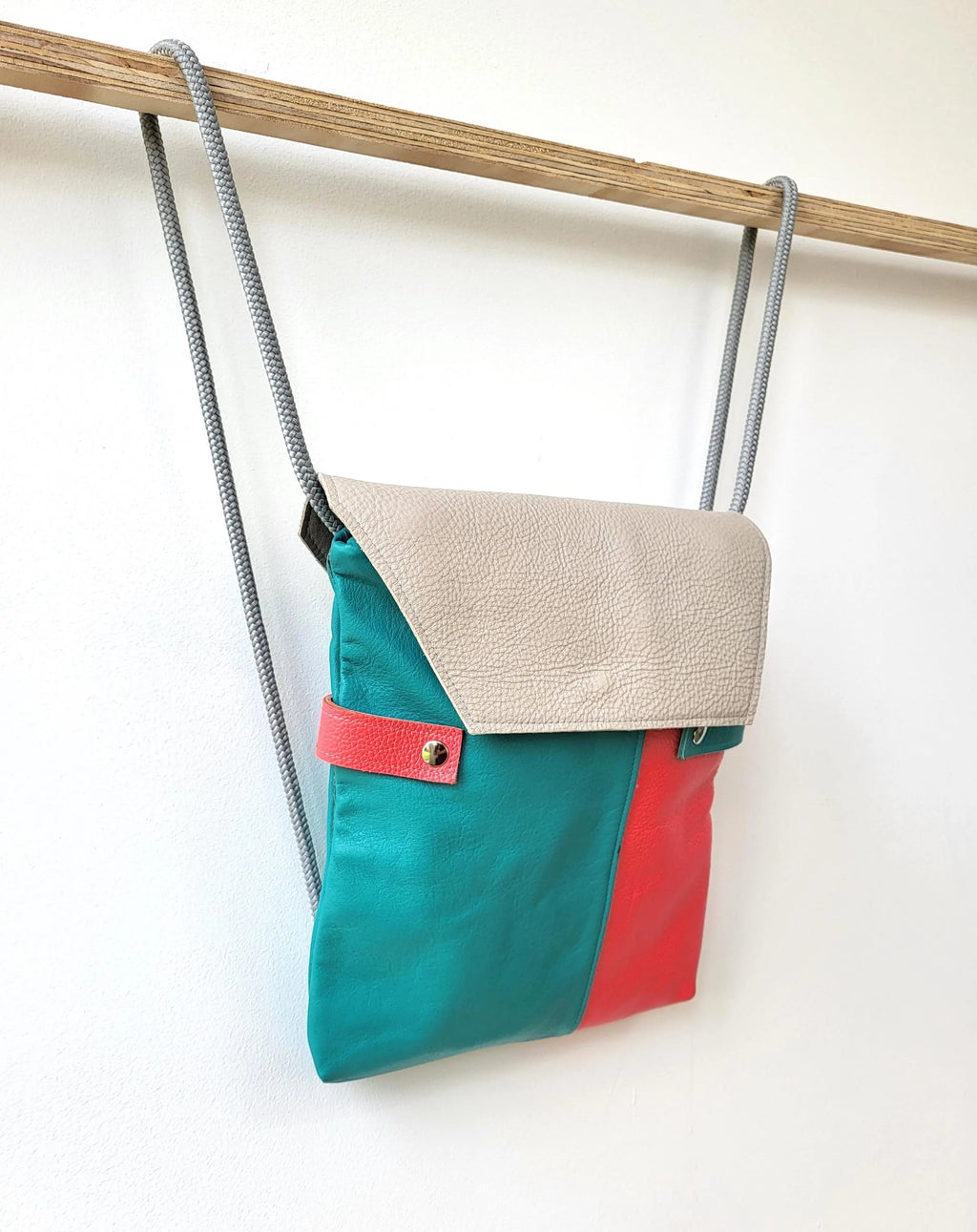 Backpack leather bag 2 in 1