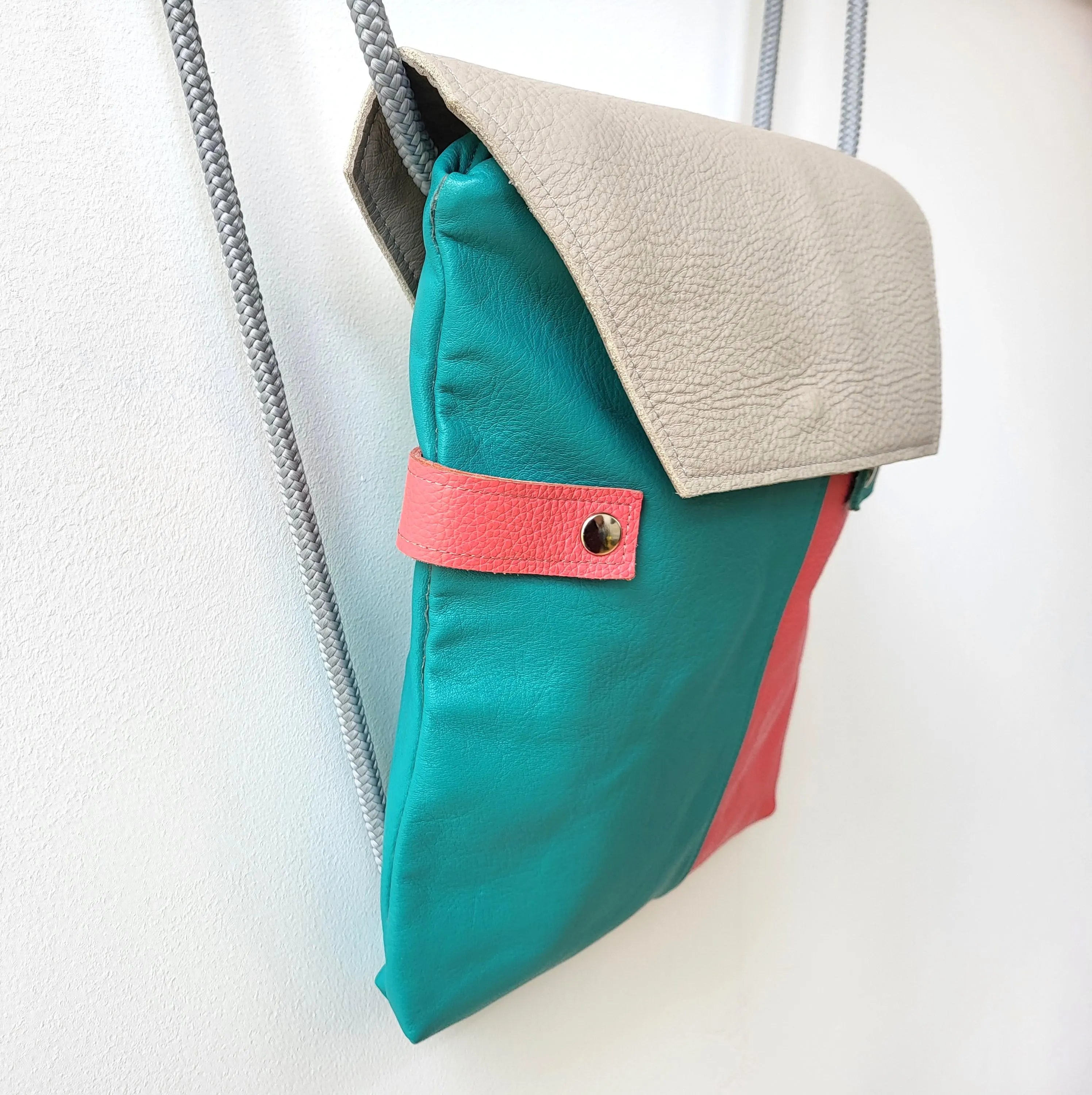 Backpack leather bag 2 in 1