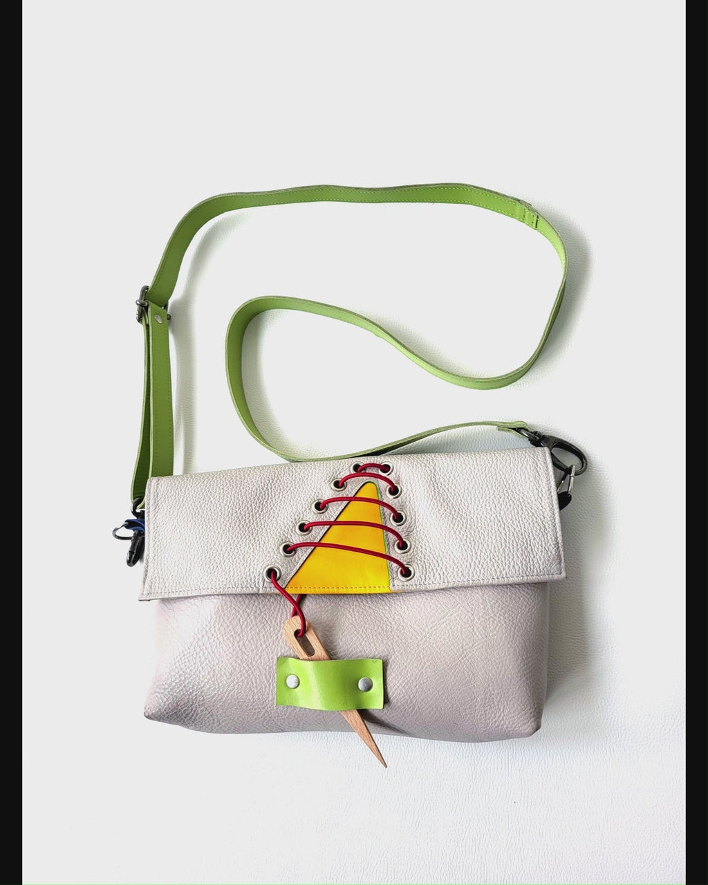 Small leather crossbody bag