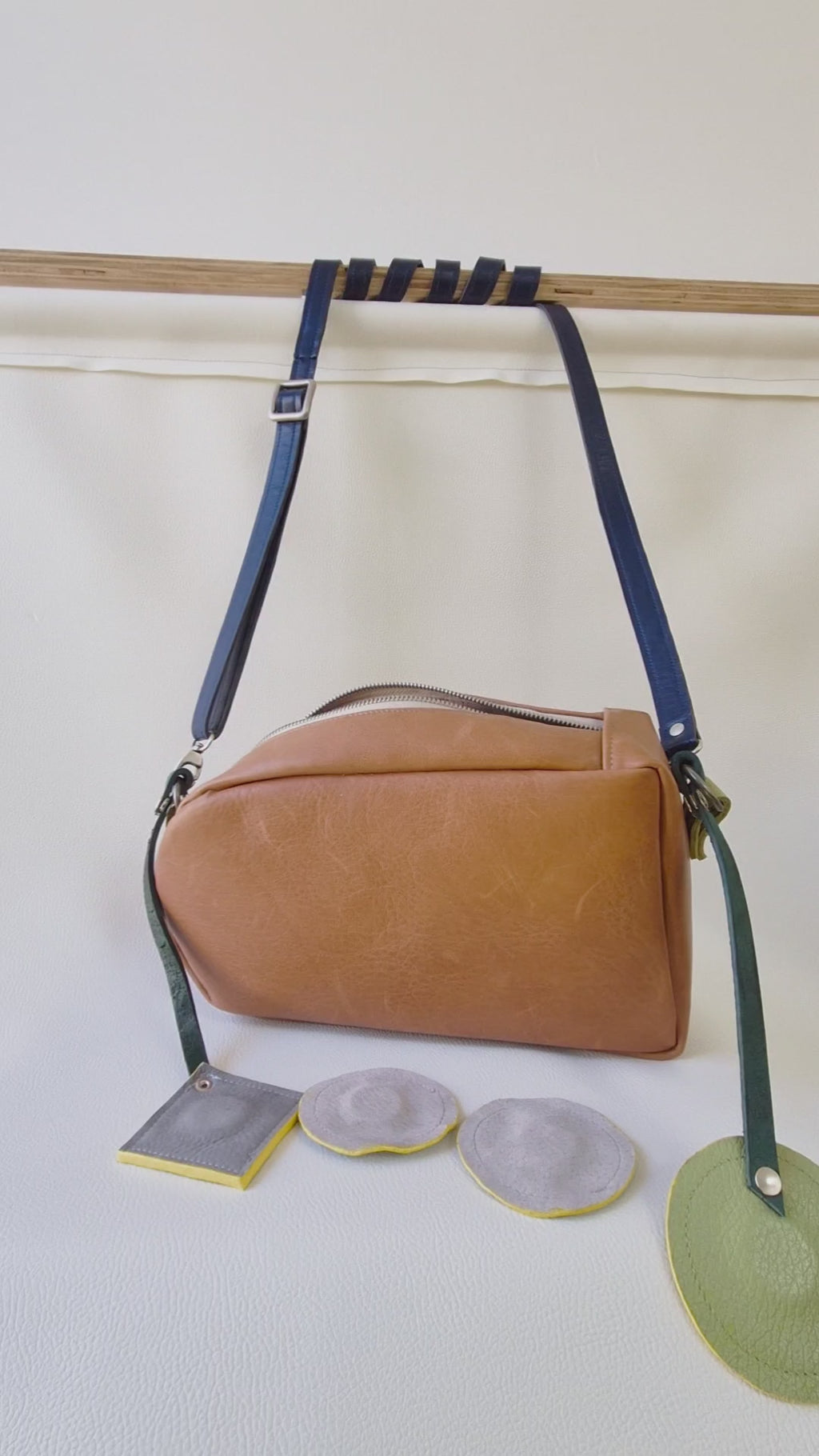 Small leather crossbody bag